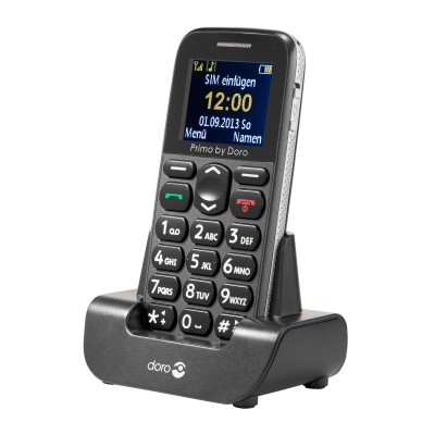 Mobiltelefon, kártyafüggetlen, szürke - Doro Primo 215